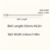 The New Men'S 125Cm Buckle Belt Nylon Braided Lightweight Breathable Daily Commuter Men'S Belt