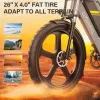 26Inch Electric Bike off Road Mountain Bike Electric Motorcyle Fat Bike E Bike 1500W 48V 25Ah Removabel Battery