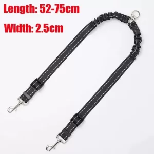 Auto Retractable Double-Ended Dog Leash 3M with LED Flashlight Waste Bag Box Roulette 360 Degree Dual Traction Rope Pet Supplies