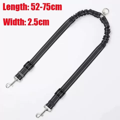 Auto Retractable Double-Ended Dog Leash 3M with LED Flashlight Waste Bag Box Roulette 360 Degree Dual Traction Rope Pet Supplies