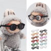 Labubu Glasses 6.5Cm Transparent Plastic Glasses for 1/8 1/6 1/3 1/4 BJD for Labubu MSD SD Plush for EXO Doll Sunglasses
