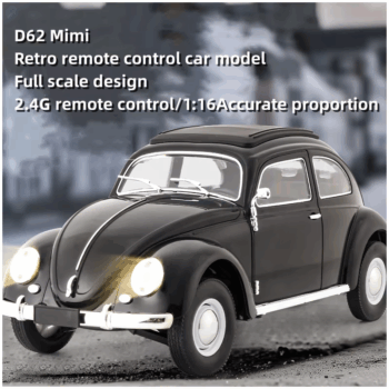 WPL D62 Mini 2.4G Retro Beetle Remote Control Car Simulation Hardtop Sedan Model Rc Climbing Car Toys for Boys Gift ﻿