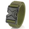 The New Men'S 125Cm Buckle Belt Nylon Braided Lightweight Breathable Daily Commuter Men'S Belt