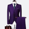 Mens Multi Color Casual Formal Suit Three Pieces Set Formal Wedding Tuxedos Business Party Prom Suit