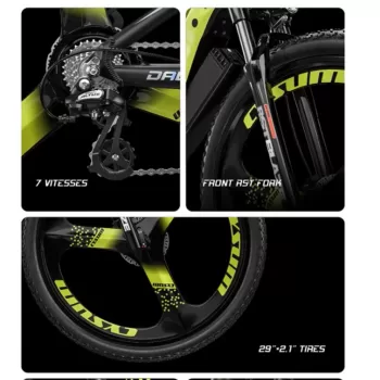 Electric Bicycle Mountain Bike 250W 48V 14A E-Bike 7-Speed E-Bike Adult Men'S Electric Mountain 672Wh Lithium