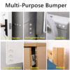 100Pcs Self Adhesive Door Stopper Rubber Damper Buffer Cabinet Bumpers Silicone Furniture Pads Cushion Protective Pads