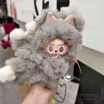 2024 Butterfly Eyes Change Baby 1:1 Labubu Second Creation Change Baby Bear Labubu Big Bow Cute Doll Girls Toy Festival Gift