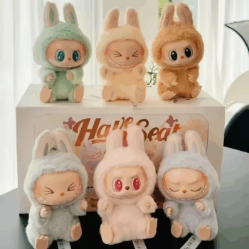 2Nd Generation Monster Labubu Sitting PVC Labubu Series Blind Box Labubu Series Labubu Macaron Keychain Birthday Holiday Gift