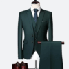 Mens Multi Color Casual Formal Suit Three Pieces Set Formal Wedding Tuxedos Business Party Prom Suit