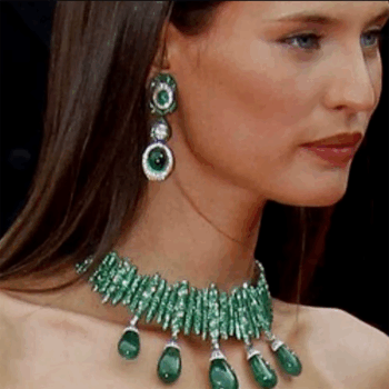 NEW Luxury Green Waterdrop African Earring for Women Wedding Party Indian Dubai Bridal Jewelry Boucle D'Oreille Femme Gift