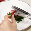 Muti-Layers Kitchen Scissors Stainless Steel Vegetable Cutter Scallion Herb Laver Spices Cooking Tool Cut Kitchen Accessories