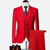 Mens Multi Color Casual Formal Suit Three Pieces Set Formal Wedding Tuxedos Business Party Prom Suit