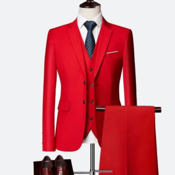 Mens Multi Color Casual Formal Suit Three Pieces Set Formal Wedding Tuxedos Business Party Prom Suit