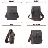 Genuine Leather Men'S Casual Shoulder Bag Mini Phone Bag Crossbody Fashion Cowhide Chest Bag Crzay Horse Leather