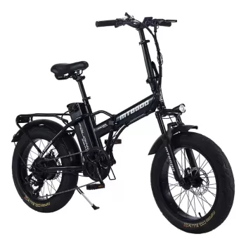 Long Range Dual Battery 20" Fat Tire Adult Mountain Electric Folding Bicycle Bike with 350W 500W 1000W Motor Folding E Bike 500W