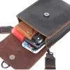 Genuine Leather Men'S Casual Shoulder Bag Mini Phone Bag Crossbody Fashion Cowhide Chest Bag Crzay Horse Leather
