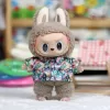17Cm Labubu Doll cute Mini Clothes Outfit Accessories Denim Jumpsuit Dress Diy Labubu Doll Clothes