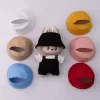 For 17Cm LABUBU Hat Sit Party Macaron Outfit Candy Color Doll Bucket Hat Cute Doll Accessories Kids Girls Toys