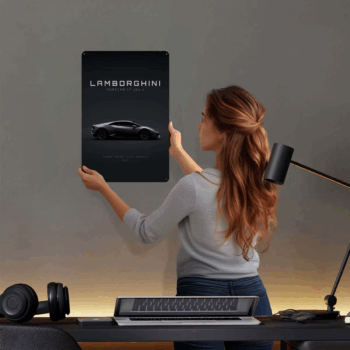 Lamborghini Huracan LP5802 Tinplate Sign Car Metal Poster Bedroom Decoration Room Metal Sign for Garage Wall Art Decoration Home