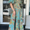 Vintage Lantern Sleeve V Neck Maxi Women Babyoung Printing Chic Party Dress, 2025 Spring Summer Ladies Casual Dresses