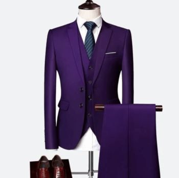 Mens Multi Color Casual Formal Suit Three Pieces Set Formal Wedding Tuxedos Business Party Prom Suit