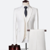 Mens Multi Color Casual Formal Suit Three Pieces Set Formal Wedding Tuxedos Business Party Prom Suit
