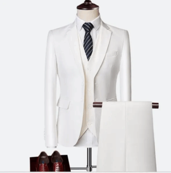 Mens Multi Color Casual Formal Suit Three Pieces Set Formal Wedding Tuxedos Business Party Prom Suit