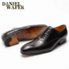 Luxury Brand Men'S Oxford Leather Shoes Handmade Pointed Lace-Up Formal Shoes Suitable for Wedding Business Formal Occasions