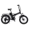 Long Range Dual Battery 20" Fat Tire Adult Mountain Electric Folding Bicycle Bike with 350W 500W 1000W Motor Folding E Bike 500W