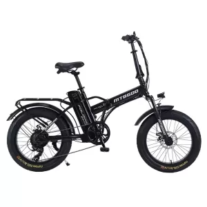 Long Range Dual Battery 20" Fat Tire Adult Mountain Electric Folding Bicycle Bike with 350W 500W 1000W Motor Folding E Bike 500W