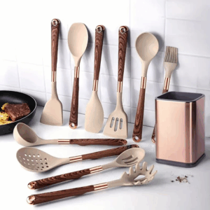 Elegant Silicone Cooking Utensil Set