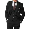 3 Pieces Business Mens Herringbone Suit Wedding Prom Vintage Formal Suits for Wedding Groomsemen