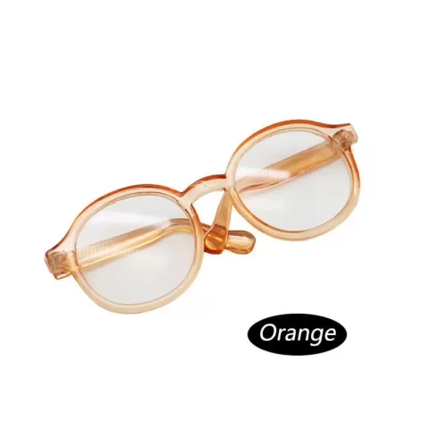 Labubu Glasses 6.5Cm Transparent Plastic Glasses for 1/8 1/6 1/3 1/4 BJD for Labubu MSD SD Plush for EXO Doll Sunglasses