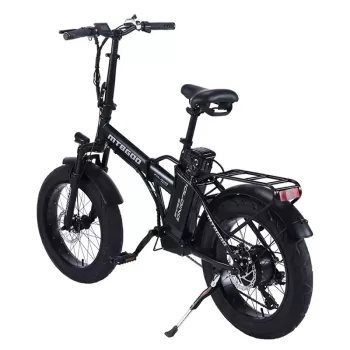 Long Range Dual Battery 20" Fat Tire Adult Mountain Electric Folding Bicycle Bike with 350W 500W 1000W Motor Folding E Bike 500W