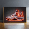 Neon Art Sports Shoes Canvas Painting Sneaker Art Canvas Poster and Prints Modern Pop Art Wall Picture for Home Room Decor Gifts