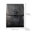 Genuine Leather Men'S Casual Shoulder Bag Mini Phone Bag Crossbody Fashion Cowhide Chest Bag Crzay Horse Leather