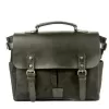 Vintage Men'S Canvas Crazy Horse Leather Shoulder Messenger Bag Computer Bag Official Knight Motorcycle Bag